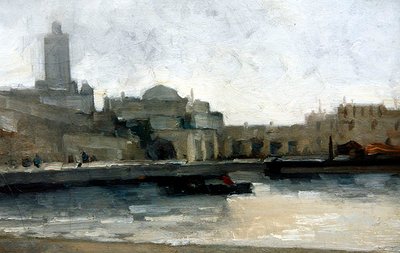 The Admiralty of Algiers, 1876 by Albert Charles Lebourg